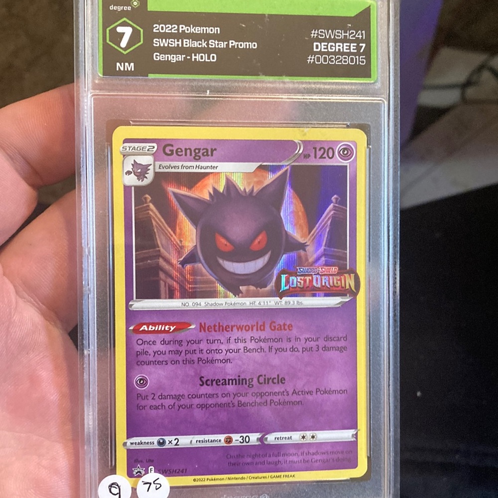 Graded  Pokémon card by degree grading